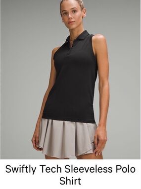 Lululemon Swiftly Tech Sleeveless Golf Tee. Size: 6